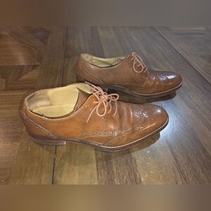 Cole Haan Morse Grand Wingtip Sz 9 Oxford Dress Shoes C12845 Brown Mens